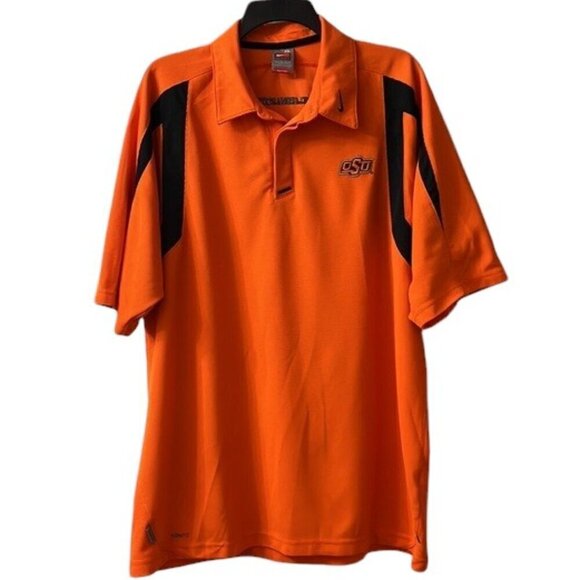 NIKE Men's FitDry OSU Oklahoma State University Cowboys Orange Polo Shirt XL - Picture 1 of 12